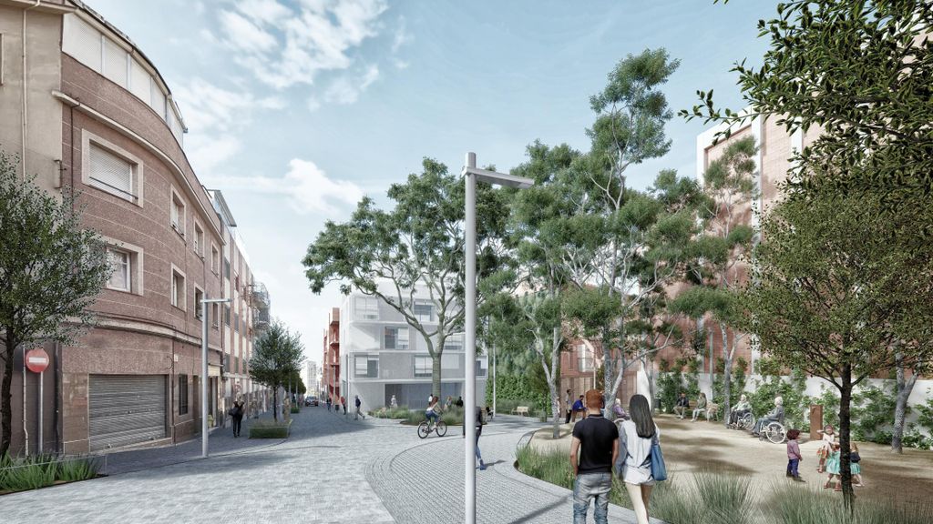 Render del carrer Monturiol a Santa Coloma