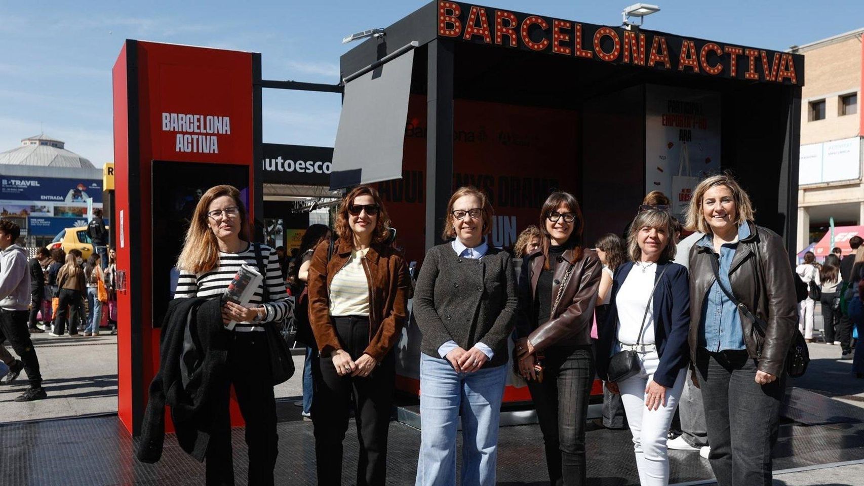 Raquel Gil durante su visita al Saló de l'Ensenyament