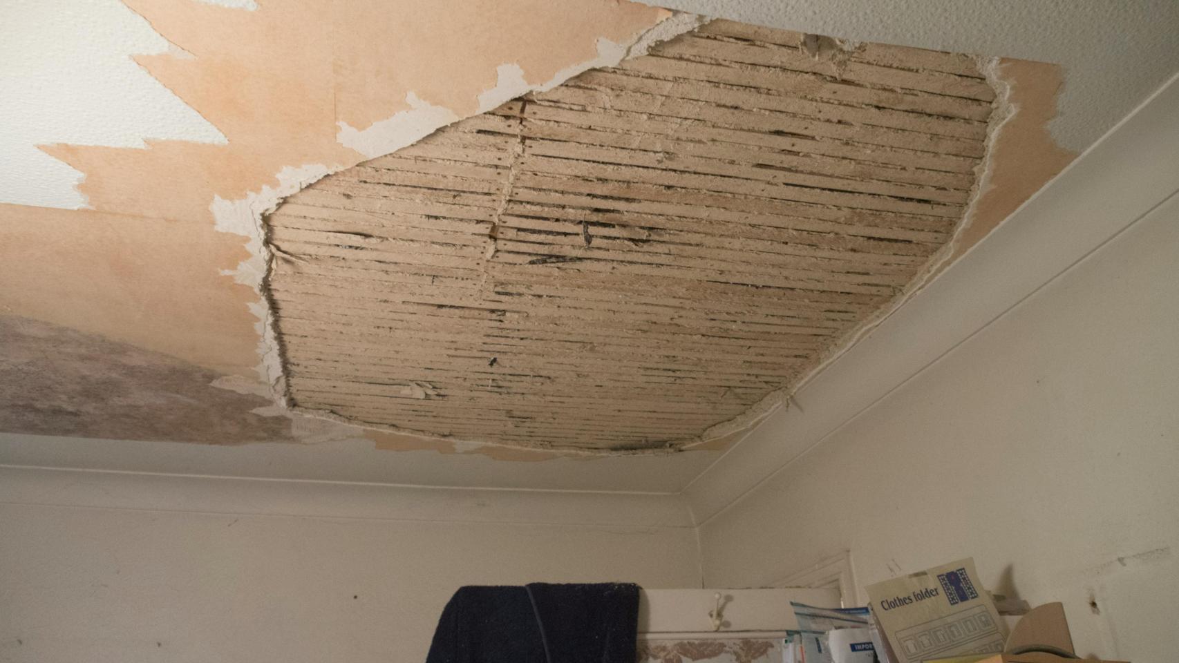 Imagen de archivo de daños por filtraciones de agua en una vivienda