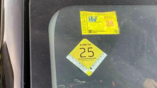 Ficha ITV falsa del taxi intervenido en Barcelona