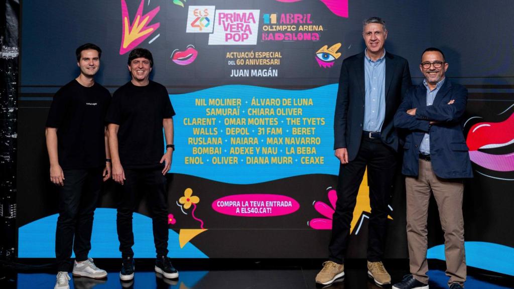 Presentación del cartel del festival ELS40 Primavera Pop en Badalona