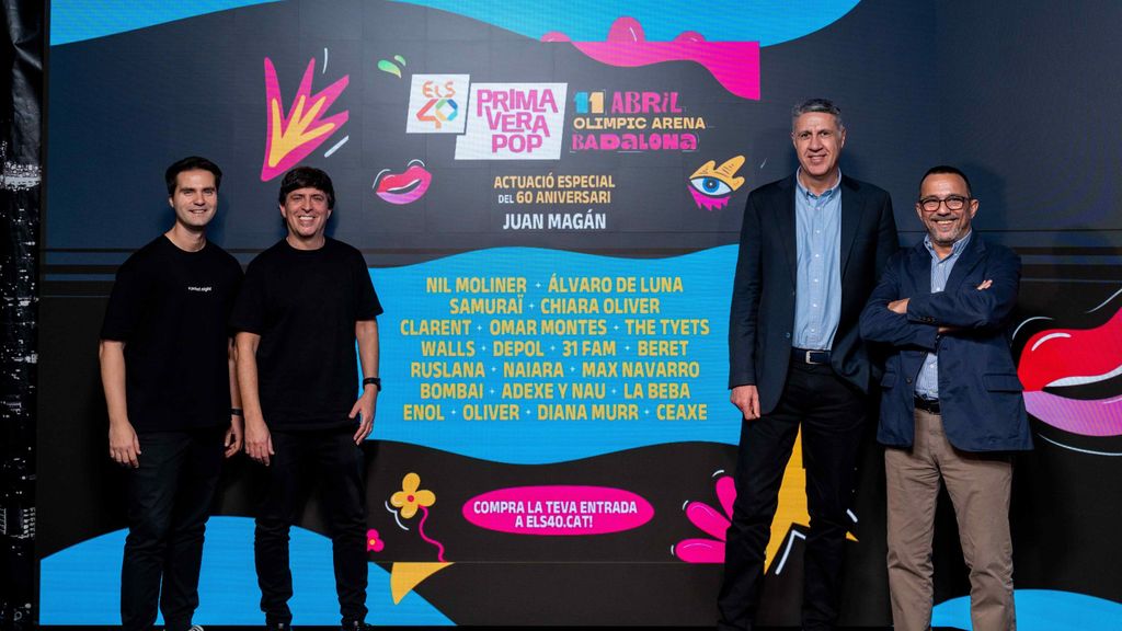 Presentació del cartell del festival ELS40 Primavera Pop a Badalona