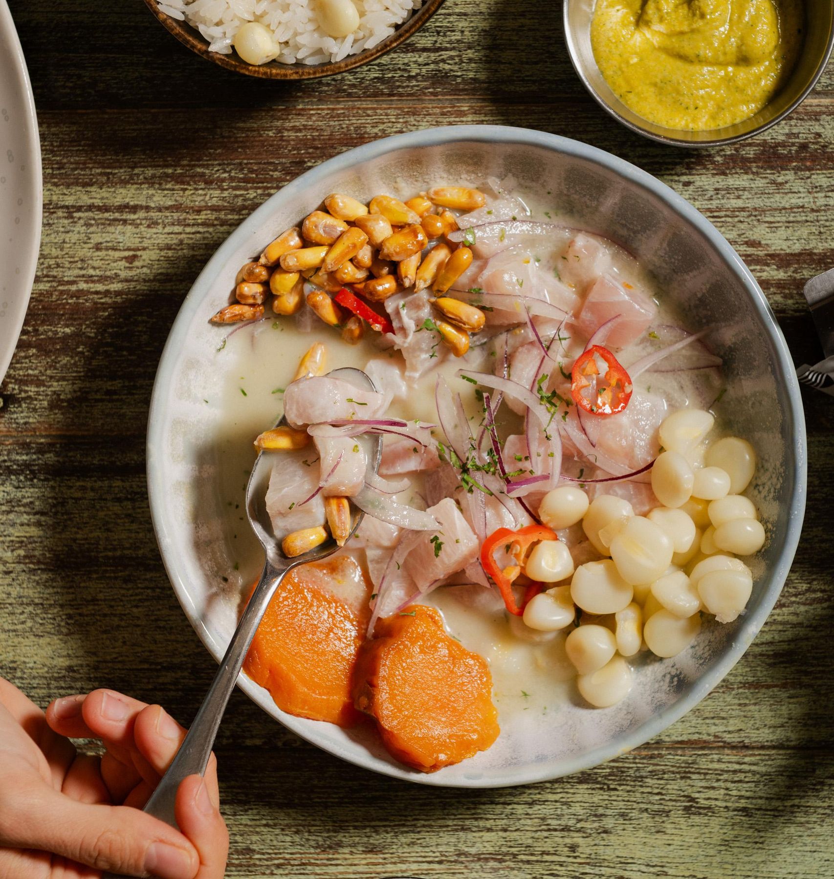 Cebiche de peix del restaurant Yumanka de Barcelona