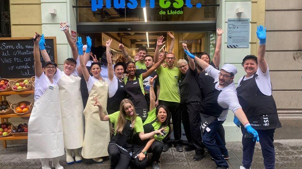 Una botiga de Plusfresc a Muntaner