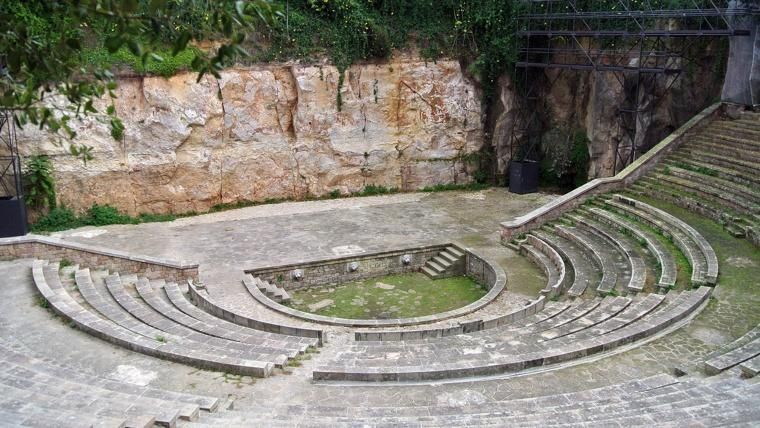 El Teatre Grec de Barcelona en una imatge d'arxiu