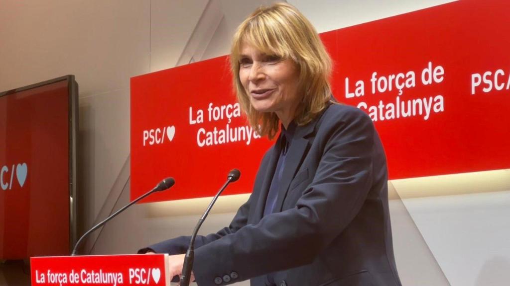 La viceprimera secretaria y portavoz del PSC, Lluïsa Moret