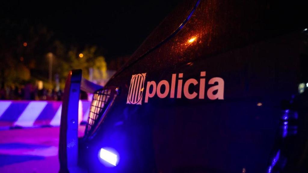 Vehículo de Mossos d'Esquadra durante un operativo