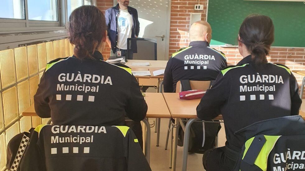 Vigilants municipals en formació al municipi d'El Catllar, a Tarragona