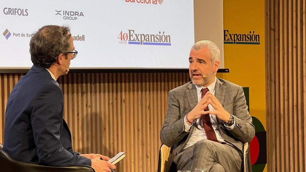 El president i conseller delegat d'Aena, Maurici Lucena, al 'Gran Trobada Expansión Catalunya' al Recinte de Sant Pau de Barcelona