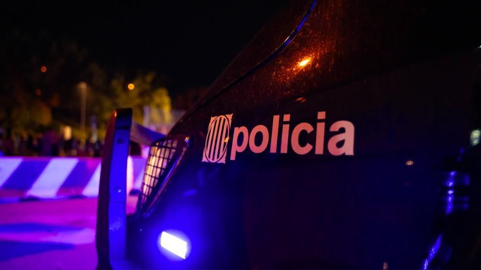 Vehículo de Mossos d'Esquadra durante un operativo