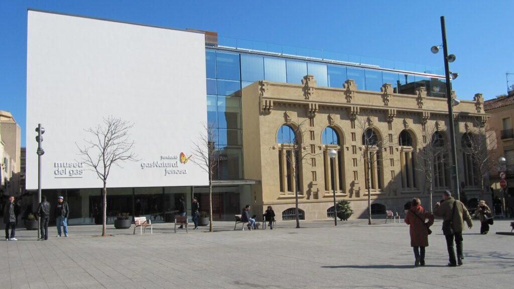 La plaça del Gas en una imatge d'arxiu