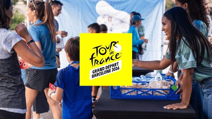 Cartel Así del Grand Départ del Tour de Francia 2026 en Barcelona