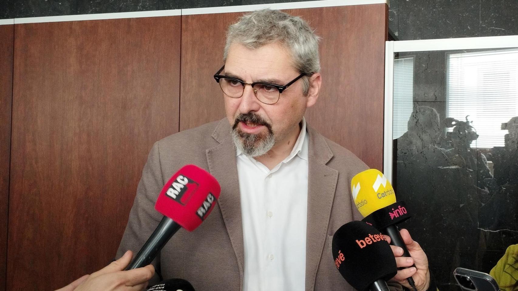 Riera en declaraciones a los medios este martes