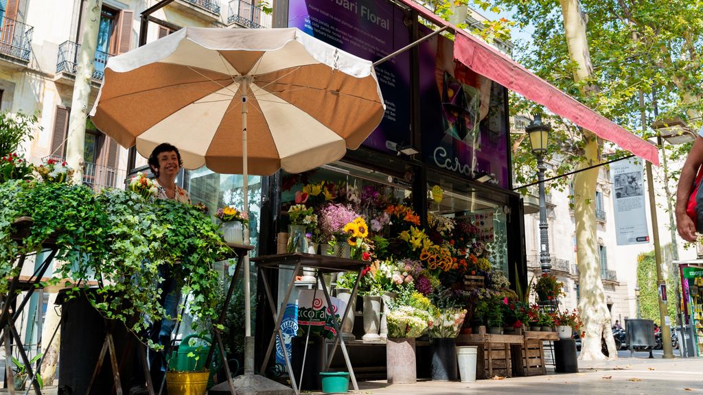 Floristes a La Rambla de Barcelona