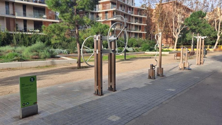 Espai fitness actual a la plaça del Maresme