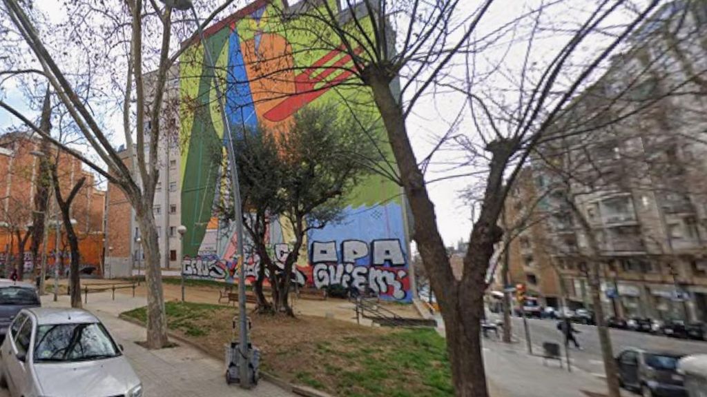 El solar en la calle Lepant de Barcelona