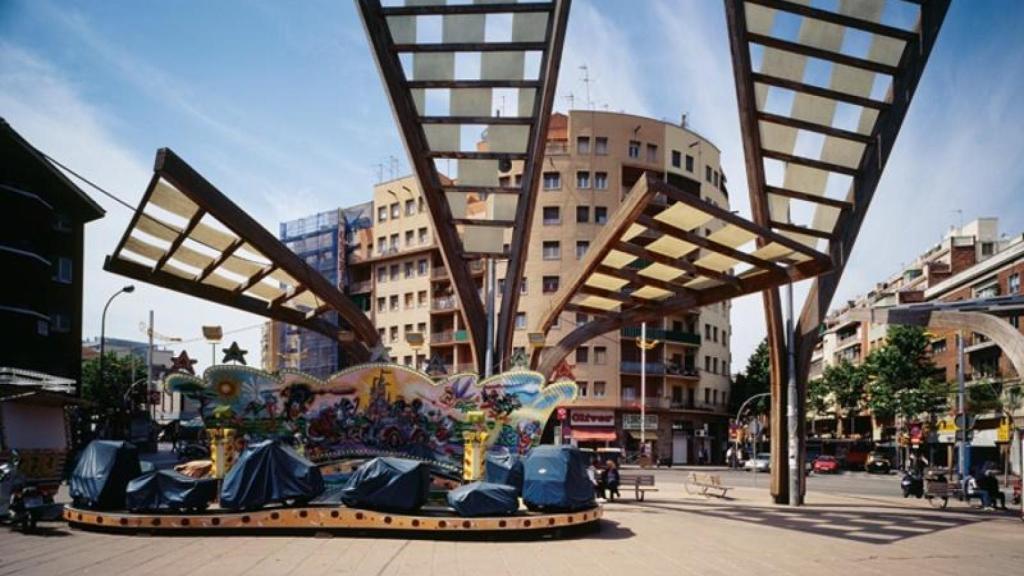 La plaza Virrei Amat de Barcelona