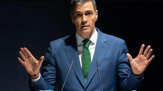 El presidente del Gobierno, Pedro Sánchez, en una rueda de prensa