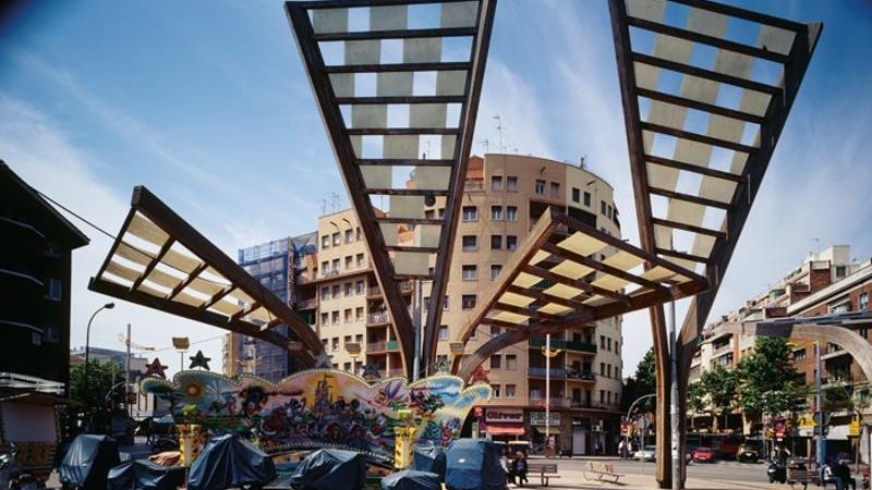 La plaza Virrei Amat de Barcelona