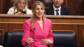 La vicepresidenta segunda del Gobierno, Yolanda Díaz, en una intervención del Congreso