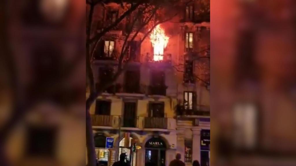 Incendio en Barcelona