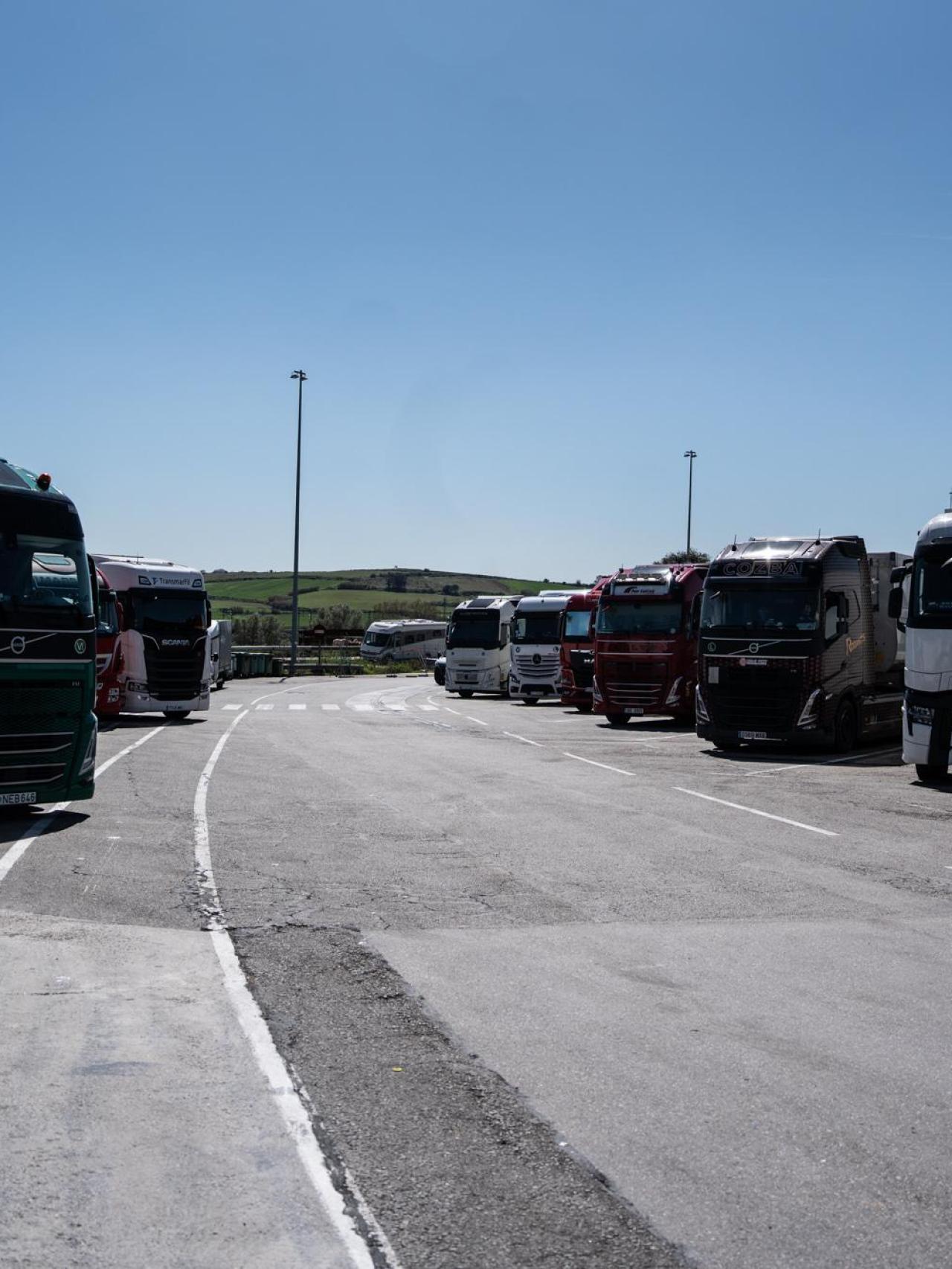 Área de estacionamiento de camiones donde ha tenido lugar el 'Kanpai Pista' de los mossos