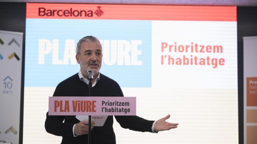 El alcalde Jaume Collboni durante el evento