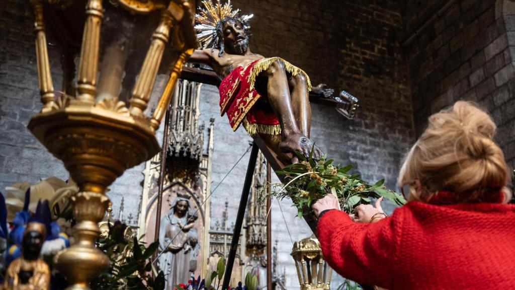 Montaje procesion Iglesia Santa Ana