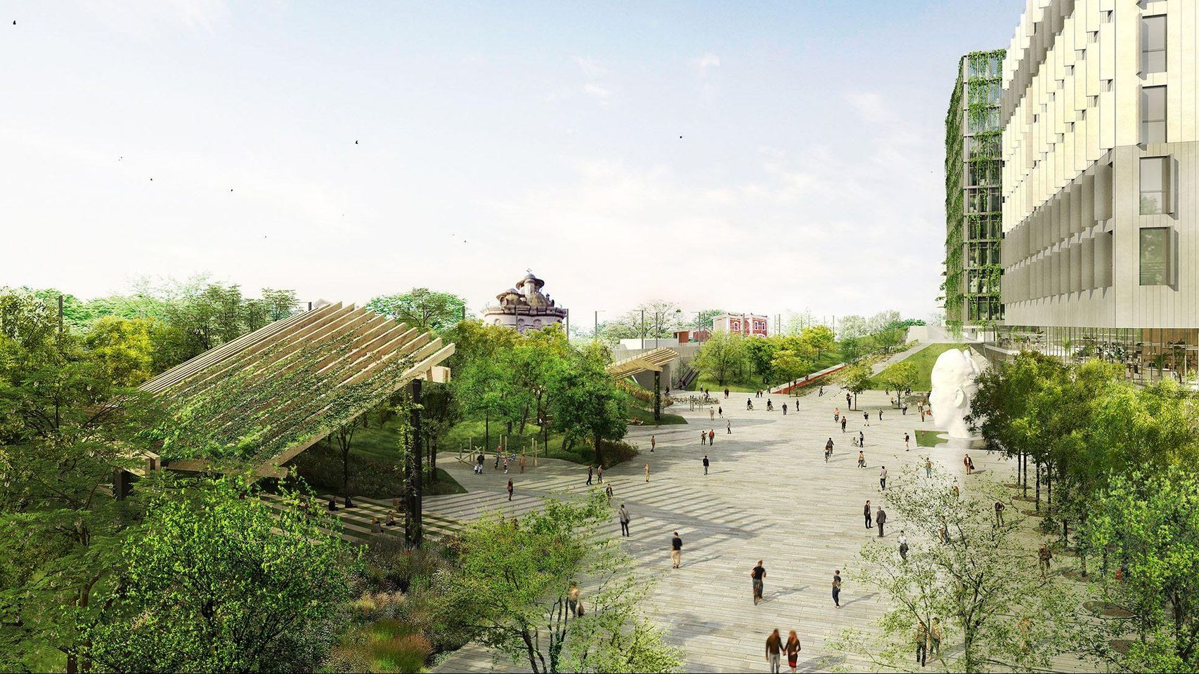 Render del futuro sector Gallina Blanca en Sant Joan Despí