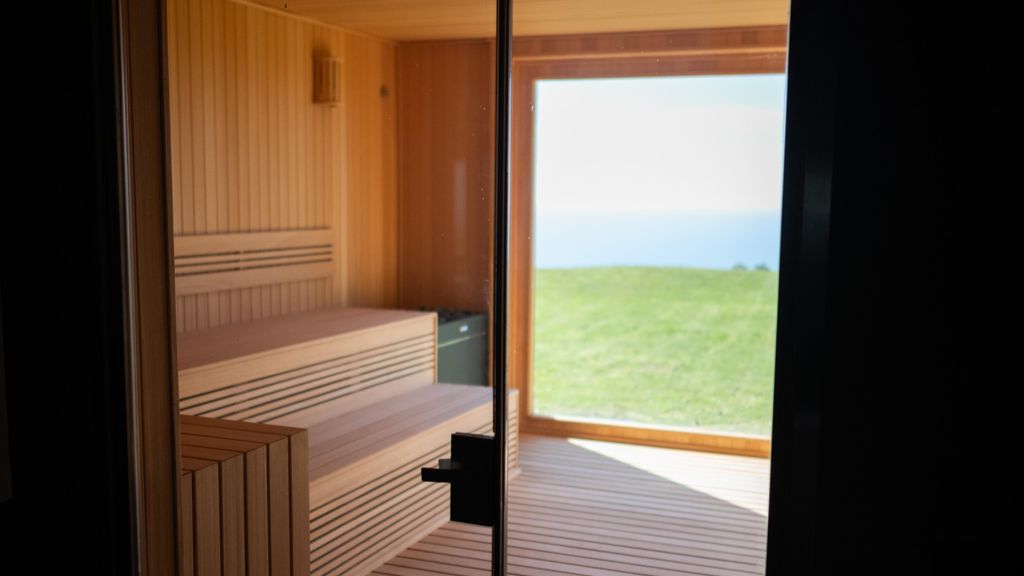 Una sauna a la vivenda de 17 milions a la urbanització Supermaresme de Sant Andreu de Llavaneres