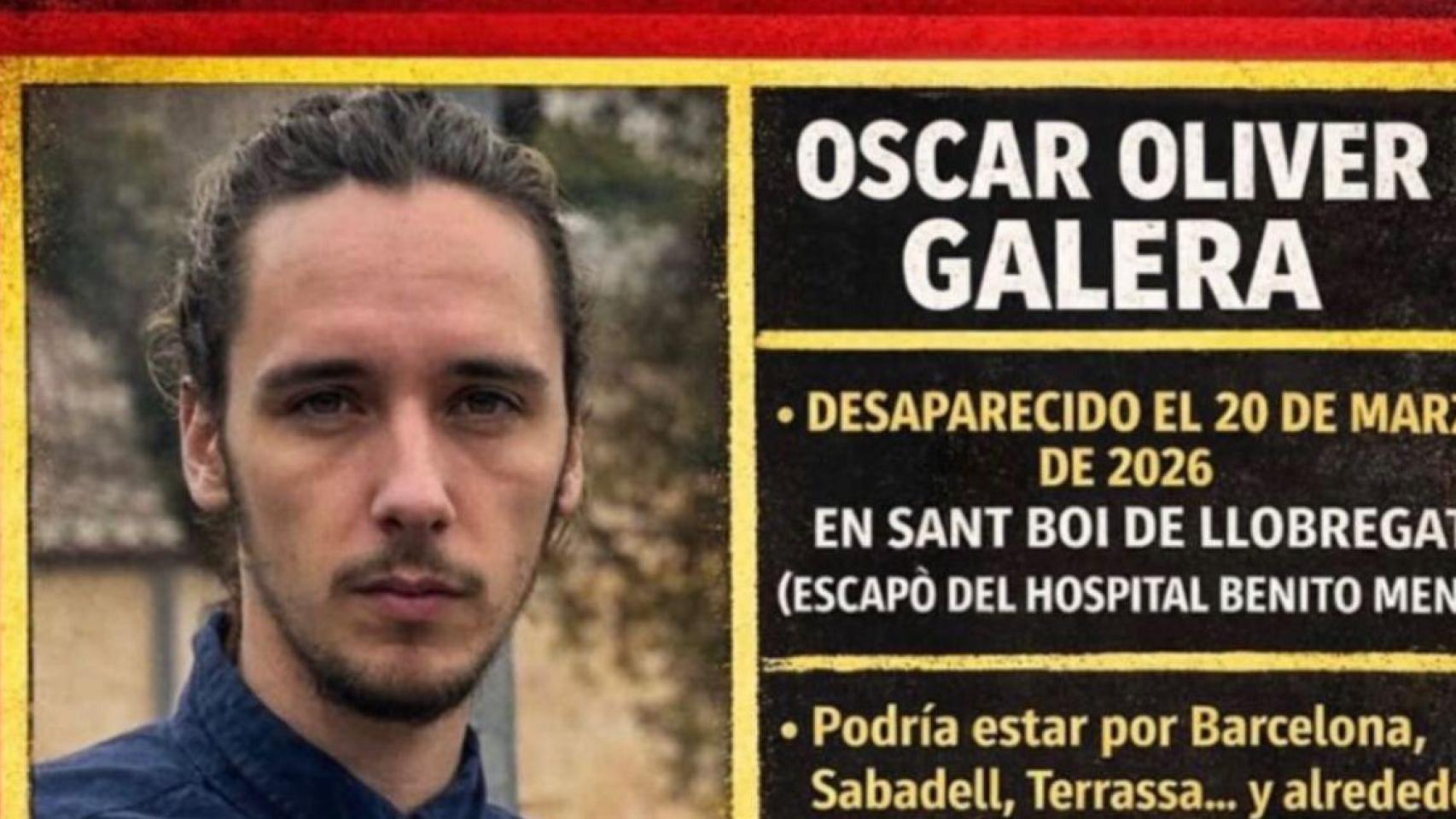 Óscar Oliver Galera, desaparecido en Sant Boi