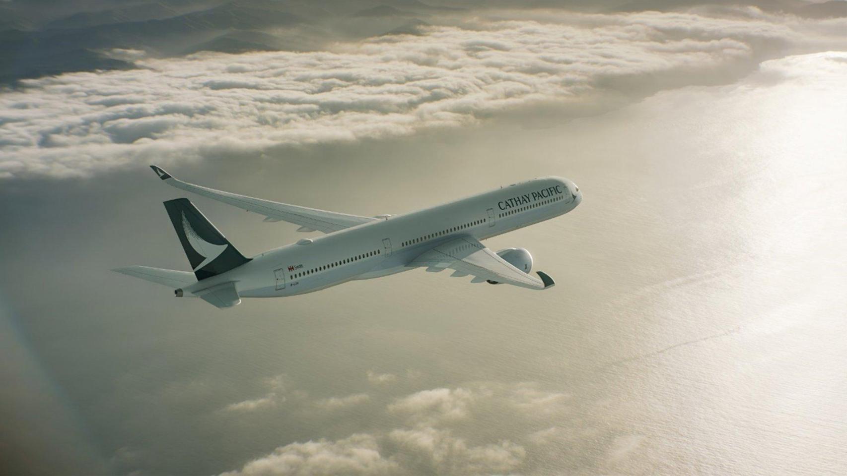 Un avión de Cathay Pacific