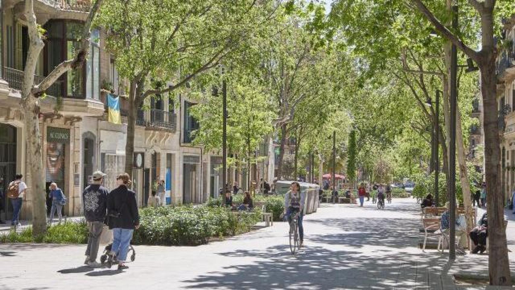 'Superilla' en el Eixample de Barcelona