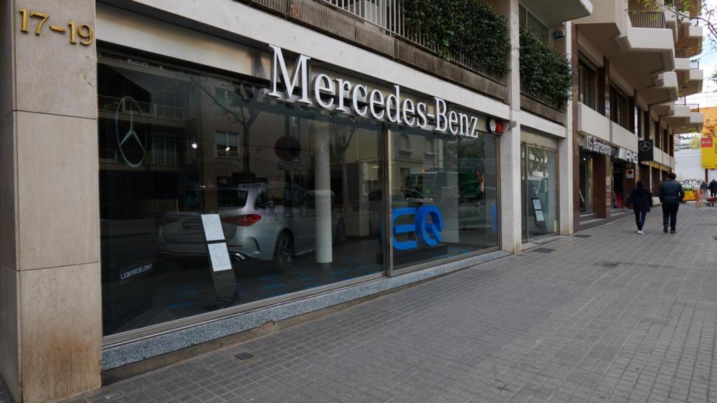 Concesionario de Mercedes Benz en el paseo de Bonanova de Barcelona