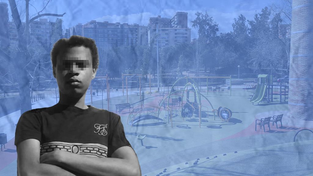 Fotomontaje del fallecido Eduardo con el Parc de les Planes de fondo