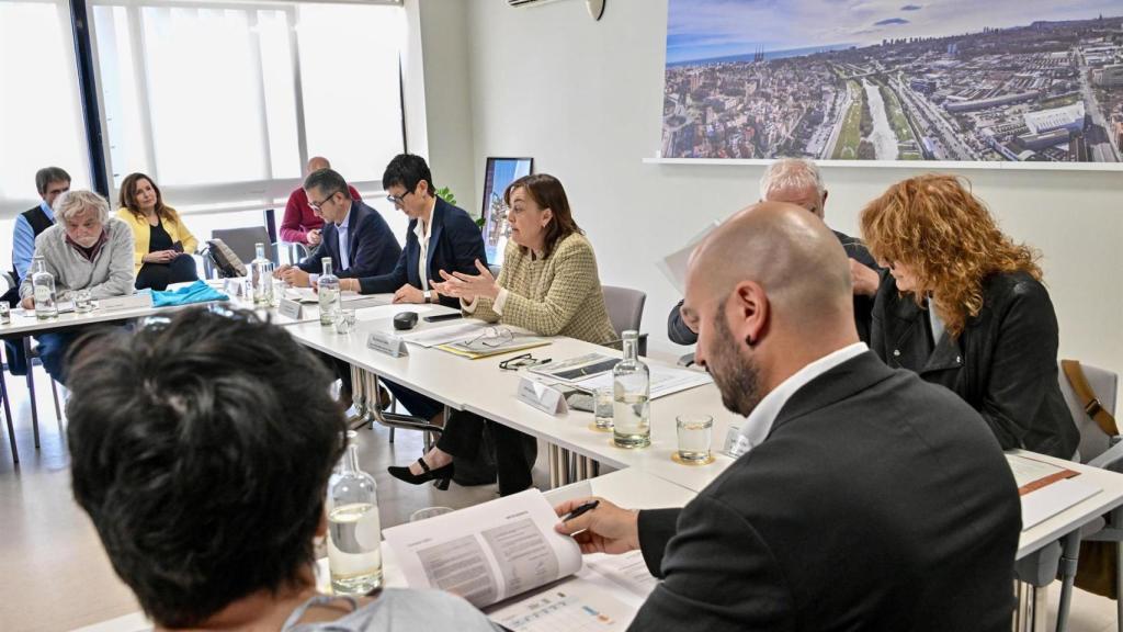 Reunión del Consorci del Besòs con la consellera Sílvia Paneque