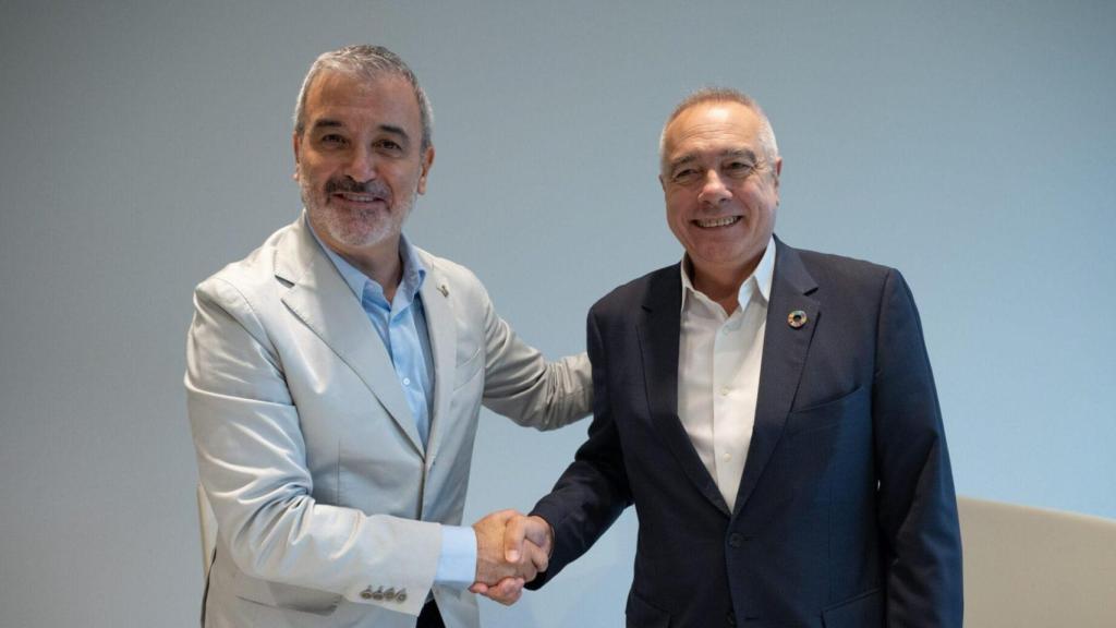 El alcalde de Barcelona, Jaume Collboni, y el delegado especial del Estado en el Consorcio de la Zona Franca de Barcelona, Pere Navarro