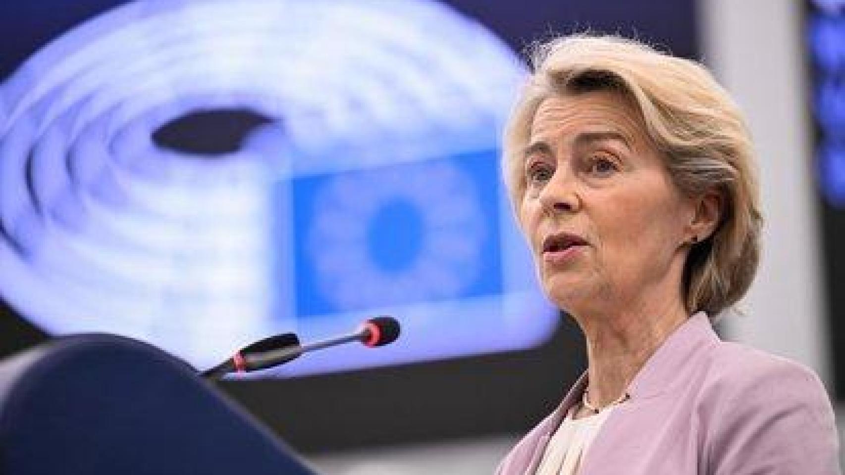 La presidenta de la Comisión Europea, Ursula Von der Leyen