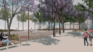 Render de los jardines Bacardí, en el distrito de Les Corts de Barcelona, cuyo proyecto de remodelación se ha aprobado