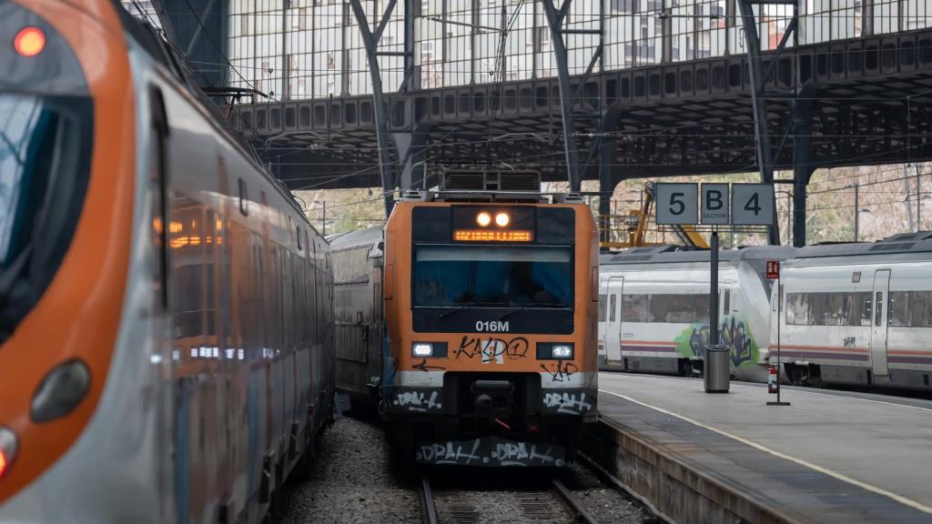 Varios trenes en la estación de Francia de Barcelona, donde opera Rodalies