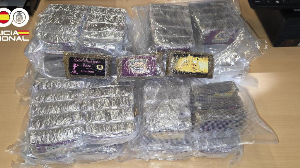 Droga localizada en el interior del coche