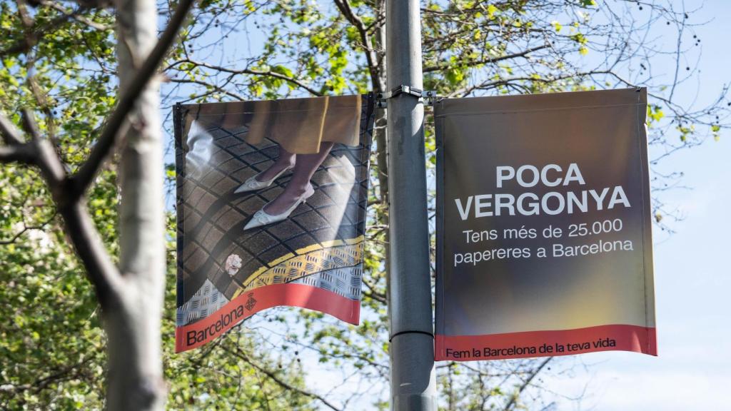 Los carteles de la nueva campaña del Ayuntamiento de Barcelona por el incivismo