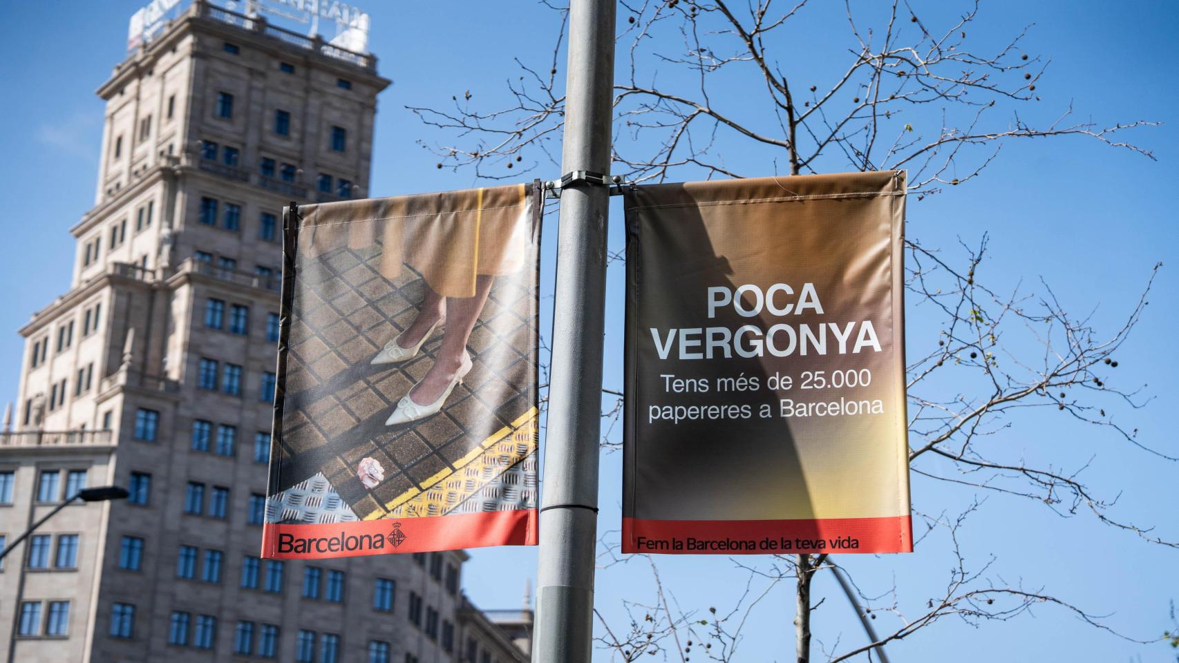 Los carteles de la nueva campaña del Ayuntamiento de Barcelona por el incivismo
