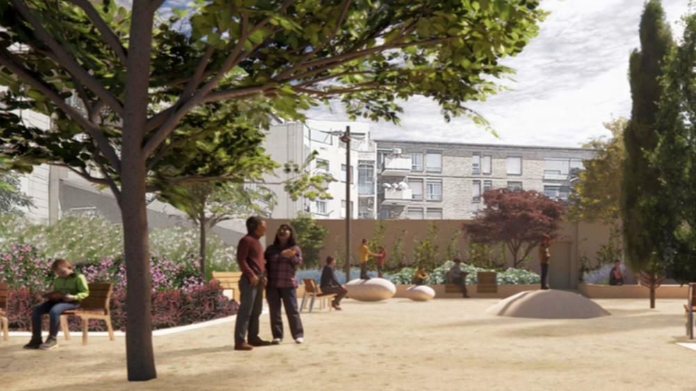 Render de la futura zona verde de Horta