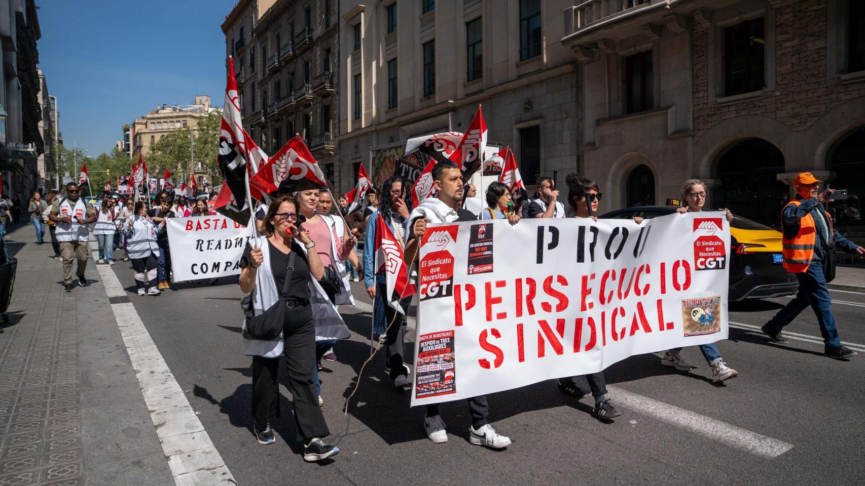 Trabajadores de las residencias de Barcelona se manifiestan este jueves
