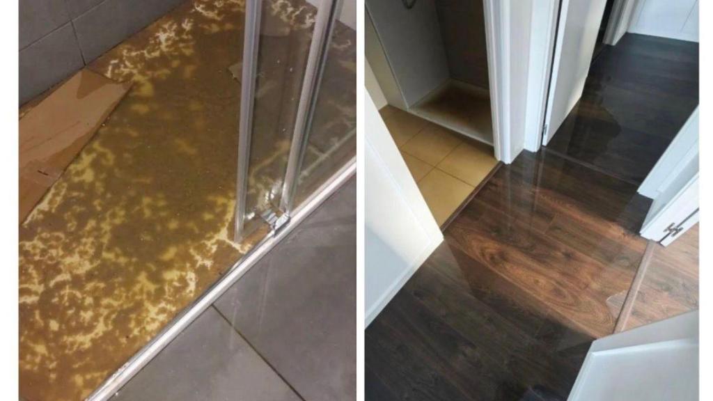Inundaciones en el interior de los pisos en Llevant