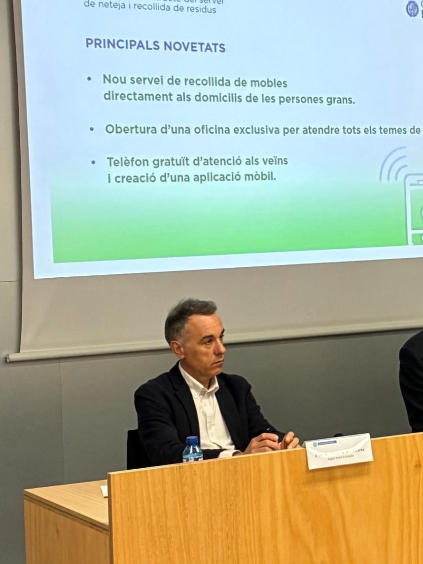 Xavier García Albiol, Daniel Gracia i David Mejía a la roda de premsa d'aquest dijous