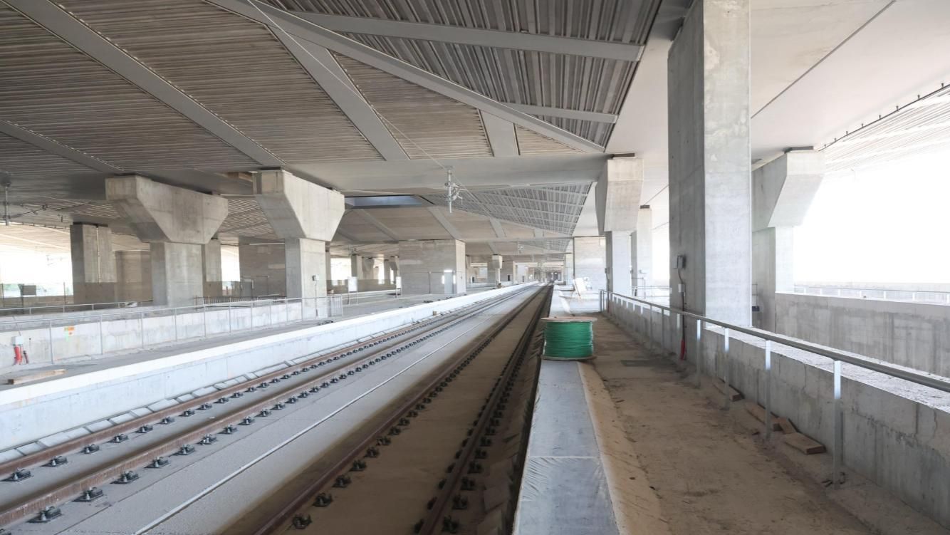 Estado actual de las obras de la futura estación de La Sagrera