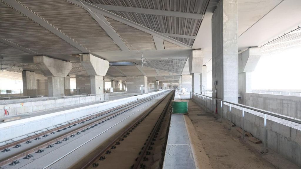 Estado actual de las obras de la futura estación de La Sagrera