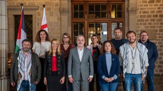 Jaume Collboni recibe a representantes de la Global Summud Flotilla 2026 en el Ayuntamiento